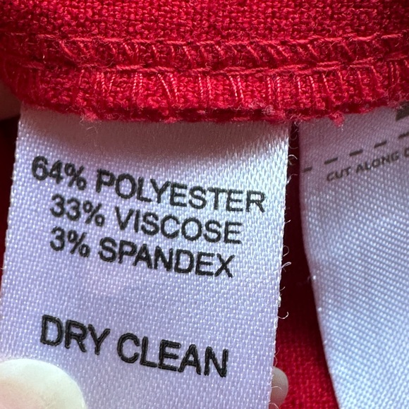 Loft Red Mod Midi Casual  Dress Thick Material Closure Zipper In Back. Sz 4. - Picture 8 of 11